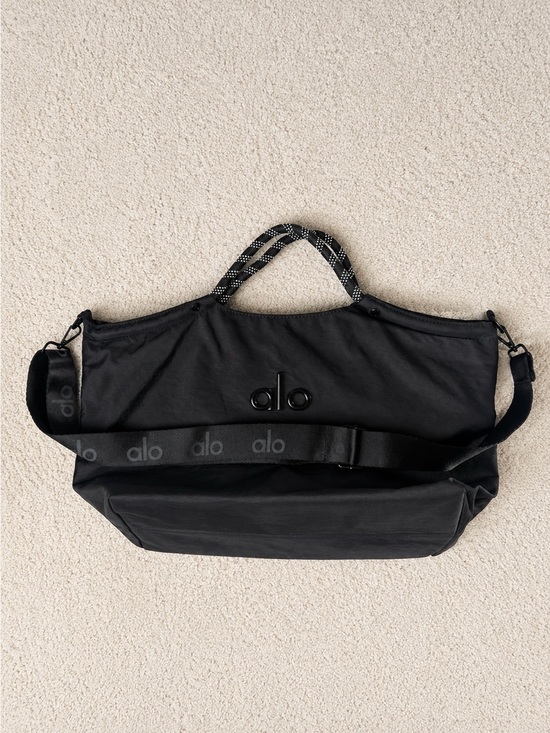 ALO Yoga Handbags - ALO Yoga Black Shoulder Tote Bag with Branded Strap